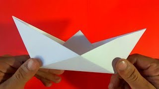 Como hacer un barco de papel  How to make a paper boat Origami [upl. by Alford994]