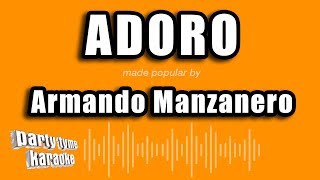 Armando Manzanero  Adoro Versión Karaoke [upl. by Atronna]