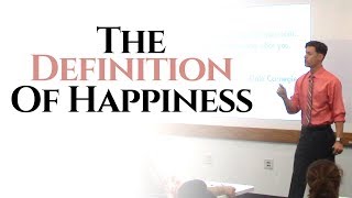 The Definition Of Happiness  Psychology Lecture  Ryan David [upl. by Monson]