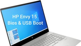 HP Envy 15 bios amp USB boot [upl. by Ahsenev]