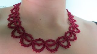 Needle Tatting Necklace [upl. by Harmonia]