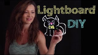 How to Build your Own LIGHTBOARD  Light board DIY Fast and Easy  Elisa Valkyria [upl. by Strawn]