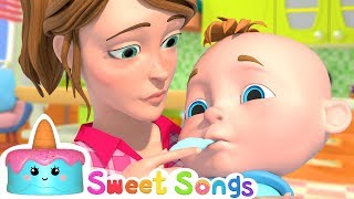 Baby Sick Song  More Nursery Rhymes amp Kids Songs [upl. by Alekahs]