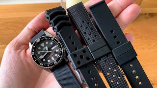 The 3 Best Rubber Straps for the Seiko SKX013007 [upl. by Annavas]