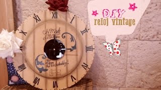 DIY Reloj Vintage  Reciclado  Carton [upl. by Corabelle]