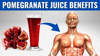 POMEGRANATE JUICE BENEFITS  10 Reasons to Drink Pomegranate Juice Every Day [upl. by Rebel305]