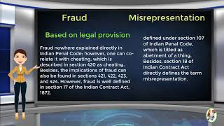 What is Difference Between Fraud amp Misrepresentation [upl. by Lyda]