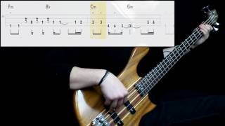 No Doubt  Dont Speak Bass Cover Play Along Tabs In Video [upl. by Lello993]