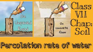 cbse class 7 chap soil  percolation rate of water [upl. by Fidelis455]