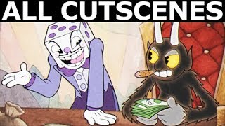 Cuphead  All Cutscenes Full Story [upl. by Yelha]