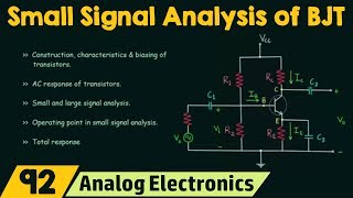 Small Signal Analysis of BJT [upl. by Dulci]