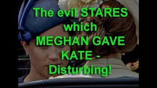 The CHILLING STARES which MEGHAN gives KATE disturbing [upl. by Aglo]