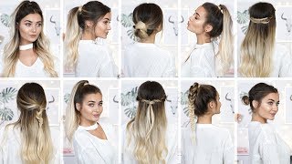 10 EASY HEATLESS BACK TO SCHOOL HAIRSTYLES [upl. by Ttocserp]