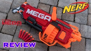 REVIEW Nerf Mega Mastodon Unboxing Review amp Firing Test [upl. by Aninnaig]