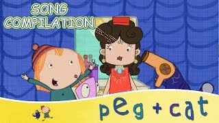 Peg  Cat  Top Musical Hits 40 Minutes [upl. by Rust]