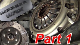 BEST Subaru Clutch How to Replace Part 1 briansmobile1 [upl. by Ruffo66]