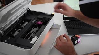 HP ENVY 6000 Series Cartridge Change [upl. by Bandler85]