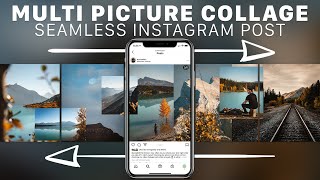 Easy SEAMLESS Instagram Carousel Collage [upl. by Enimzzaj237]