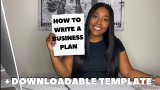 HOW TO WRITE A BUSINESS PLAN STEP BY STEP  TEMPLATE  9 Key Elements [upl. by Airdnaxela273]