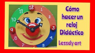 Cómo hacer un reloj didáctico fácil [upl. by Sly340]