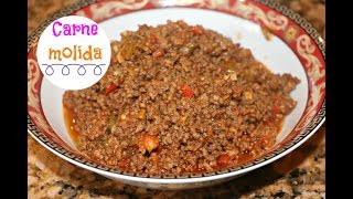 Carne molida  Picadillo  estilo Dominicano Ros Emely [upl. by Zetta]