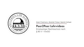 Einstweiliger Rechtsschutz § 80 V VwGO  Verwaltungsprozessrecht [upl. by Palumbo733]