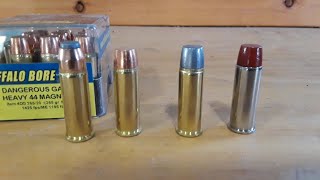 44 Magnum Bear Loads Penetration Test  Buffalo Bore amp Underwood vs 2x10 Lumber [upl. by Aeht]