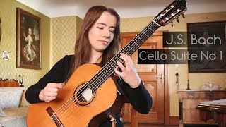 JS Bach Cello Suite No 1  Julia Lange Classical Guitar [upl. by Duffie]