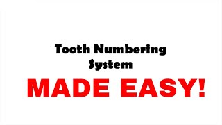 The Tooth Numbering System  Palmer Universal and FDI System  Oral biology [upl. by Rossy]