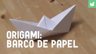 Cómo hacer un barco de papel  Origami [upl. by Aicekat]