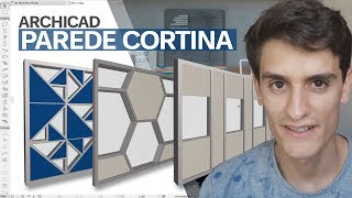 Parede Cortina ARCHICAD  Saiba Como Utilizar Essa Ferramenta [upl. by Allicerp419]