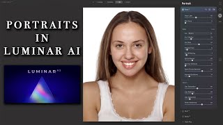 Quickstart PORTRAIT RETOUCHING in Luminar AI [upl. by Ylim]