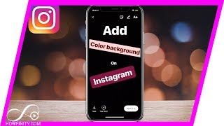 How to Add COLOR BACKGROUND to Text on Instagram [upl. by Tereve]