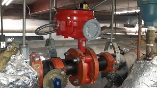 HVAC BRAY Series 70 Electric Actuator Valve InstallationReplacement Chilled Water Valve [upl. by Brandais]