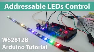 How To Control WS2812B Individually Addressable LEDs using Arduino [upl. by Otho]