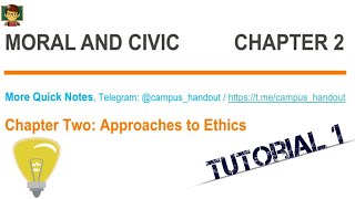 Moral and Civics Chapter 2  Part 1 [upl. by Adrianne]