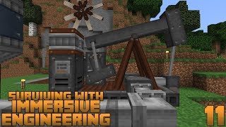 Surviving With Immersive Engineering  E11  The Pumpjack [upl. by Orecul]