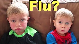 Little Boys Sick with the FLU [upl. by Drisko]