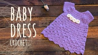 Tutorial Baby Crochet Dress [upl. by Yroger]