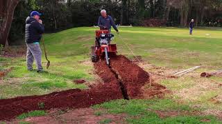 Ditch Witch C12X WalkBehind Trencher [upl. by Yorker]