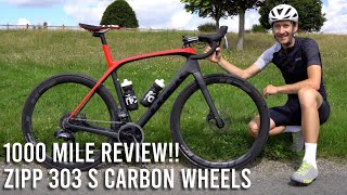 Zipp 303 S Carbon Tubeless Wheels 1000 mile RealWorld Review [upl. by Wrightson]