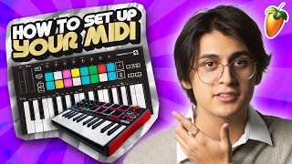 How To Set Up MIDI on FL Studio 20 2023 [upl. by Lleneg713]