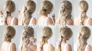 EASY BACK TO SCHOOL HAIRSTYLES 🍎 Everyday Hairstyles [upl. by Schroth]