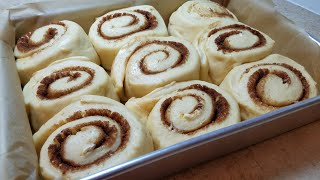 HOMEMADE CINNAMON ROLLS  Fluffy Soft Cinnamon Rolls  Bakery Style Cinnamon Rolls [upl. by Adlesirk]