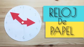 COMO HACER UN RELOJ DE PAPEL [upl. by Otanutrof]