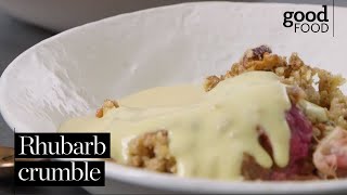 How to make rhubarb crumble [upl. by Eiramaneet]