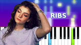 Lorde  Ribs Piano Tutorial [upl. by Charlotte229]