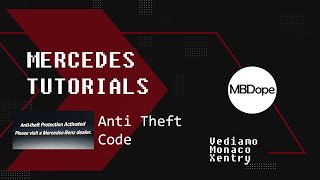 Mercedes Anti Theft UNLOCK Vediamo SUBTITLES [upl. by Lyndell]