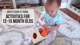 MONTESSORI AT HOME Activities for Babies 1215 Months [upl. by Sinnal556]