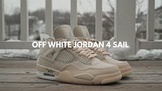 How to Style OffWhite Jordan 4 Sail  4 Outfits [upl. by Dukie]